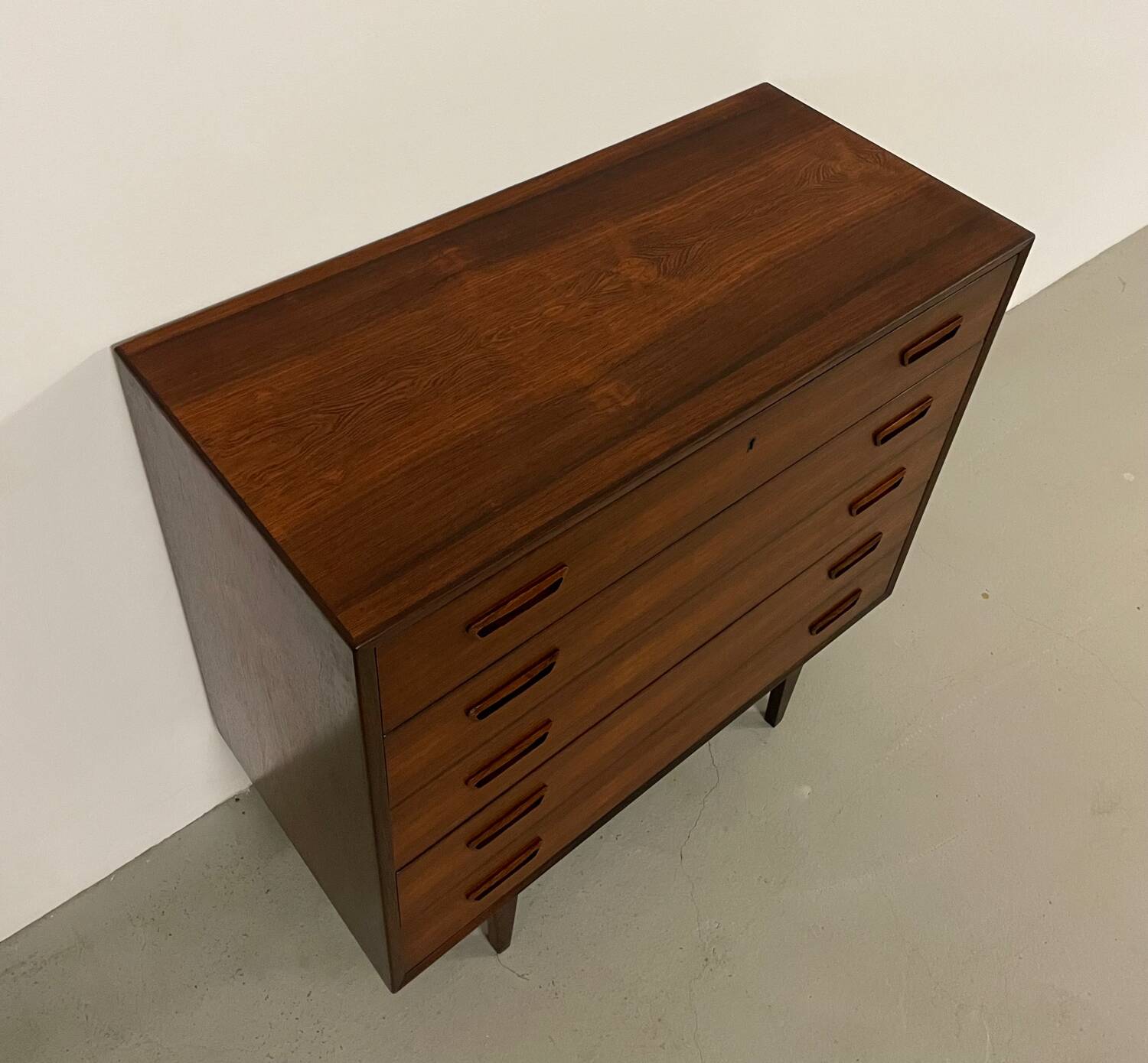 Scandinavian Chest of Drawers in Rosewood by Tibergaard 1960s
