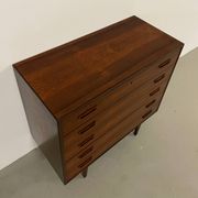 Scandinavian Chest of Drawers in Rosewood by Tibergaard 1960s