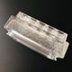 Rectangular embossed glass wall lamp from Limburg, Germany 1970