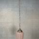 Art Deco Skyscraper – Pink crackled glass