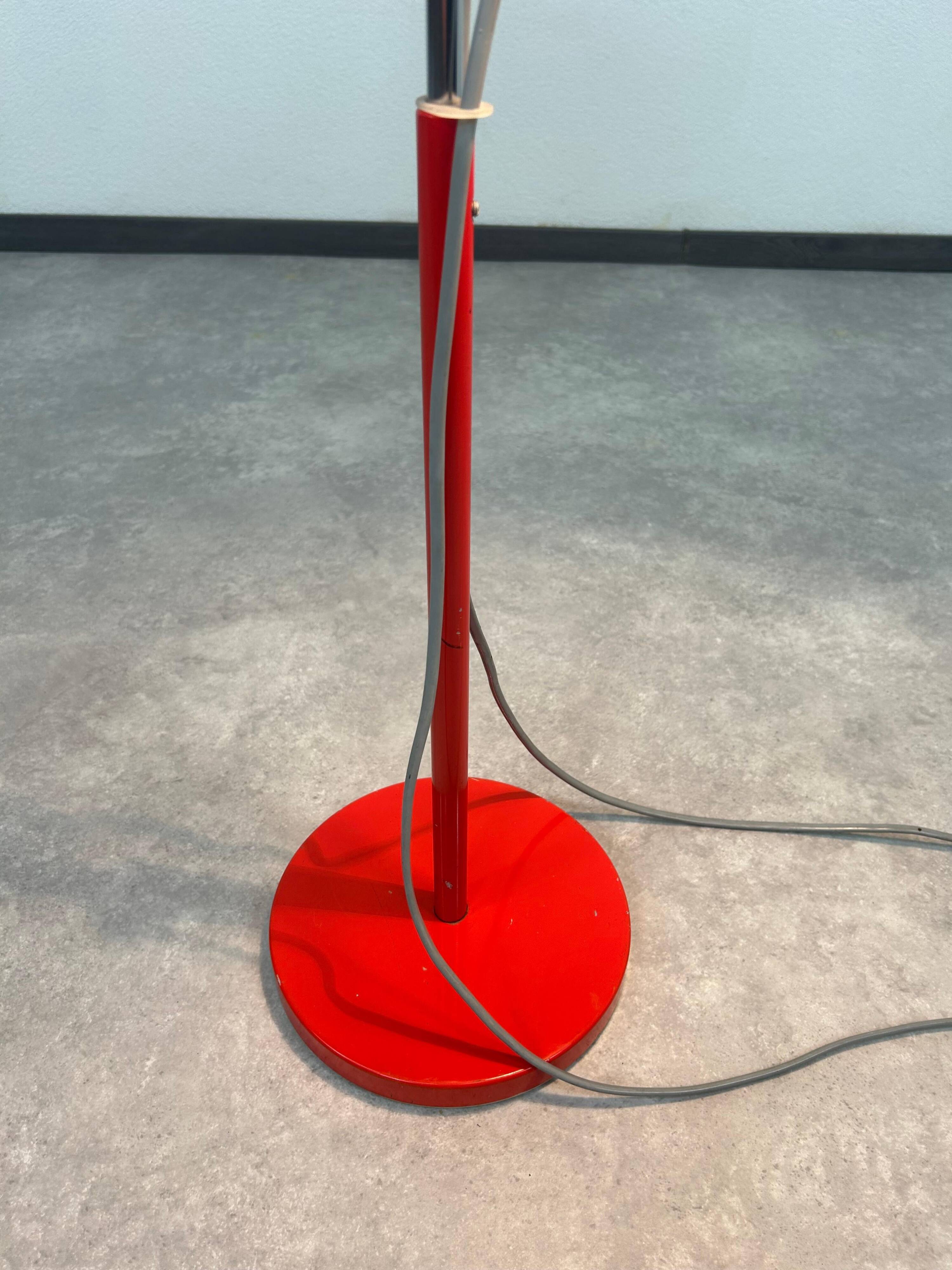 Red floor lamp by Josef Hurka for Napako