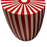 Striped side table or stool