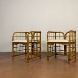 Rattan armchairs