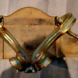 Pair Of Drop-shaped Consoles To Be Hanged, Lacquered And Gilt, Early 1900s