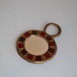 Glass and lead mirror by Irena Jaworska