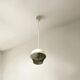 70s space age ufo lamp – vintage dual-color acrylic pendant light made in italy