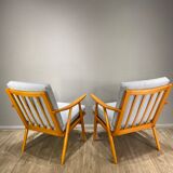 Para lekkich foteli TON Vintage Czechy 60'