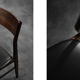 Mid-century modern Scandinavian dining chairs in beech and rosewood, 1960s, set of 4.