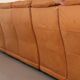 Superbe ensemble de canapés modulaires en cuir cognac des années 1970.
