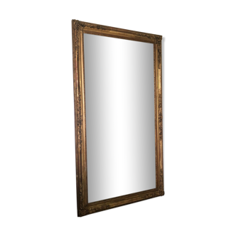 Golden mirror with gold leaf 87x160cm