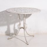 Art Nouveau garden table and chairs set (circa 1950). 5-piece set