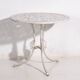 Art Nouveau garden table and chairs set (circa 1950). 5-piece set