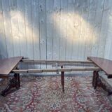 Table à manger ovale en acajou Napoléon III