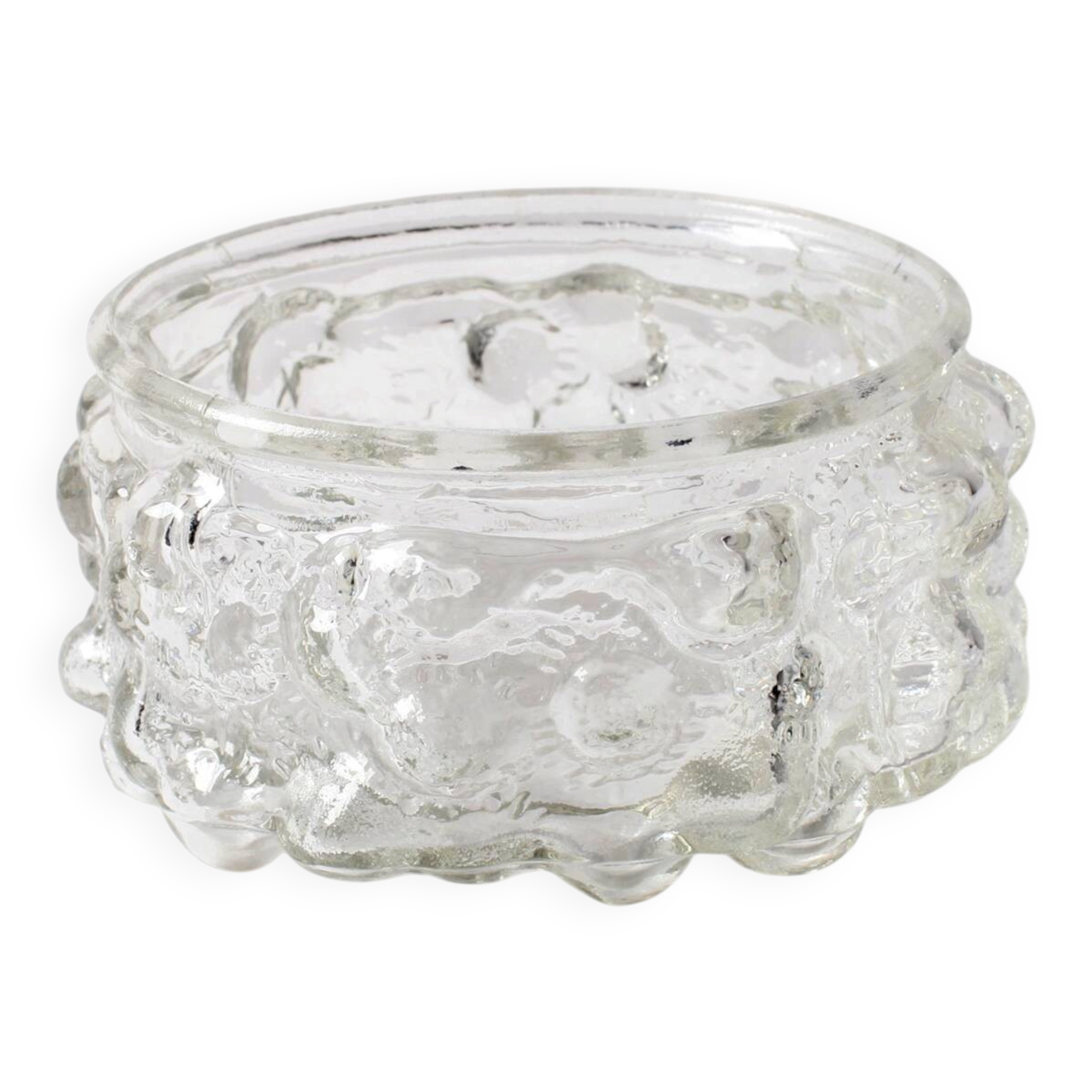 Mid-Century Pressed Glass Bowl: Vladislav Urban Design, Czech Republic