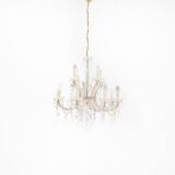 Crystal chandelier, Western Europe, mid-20th century.