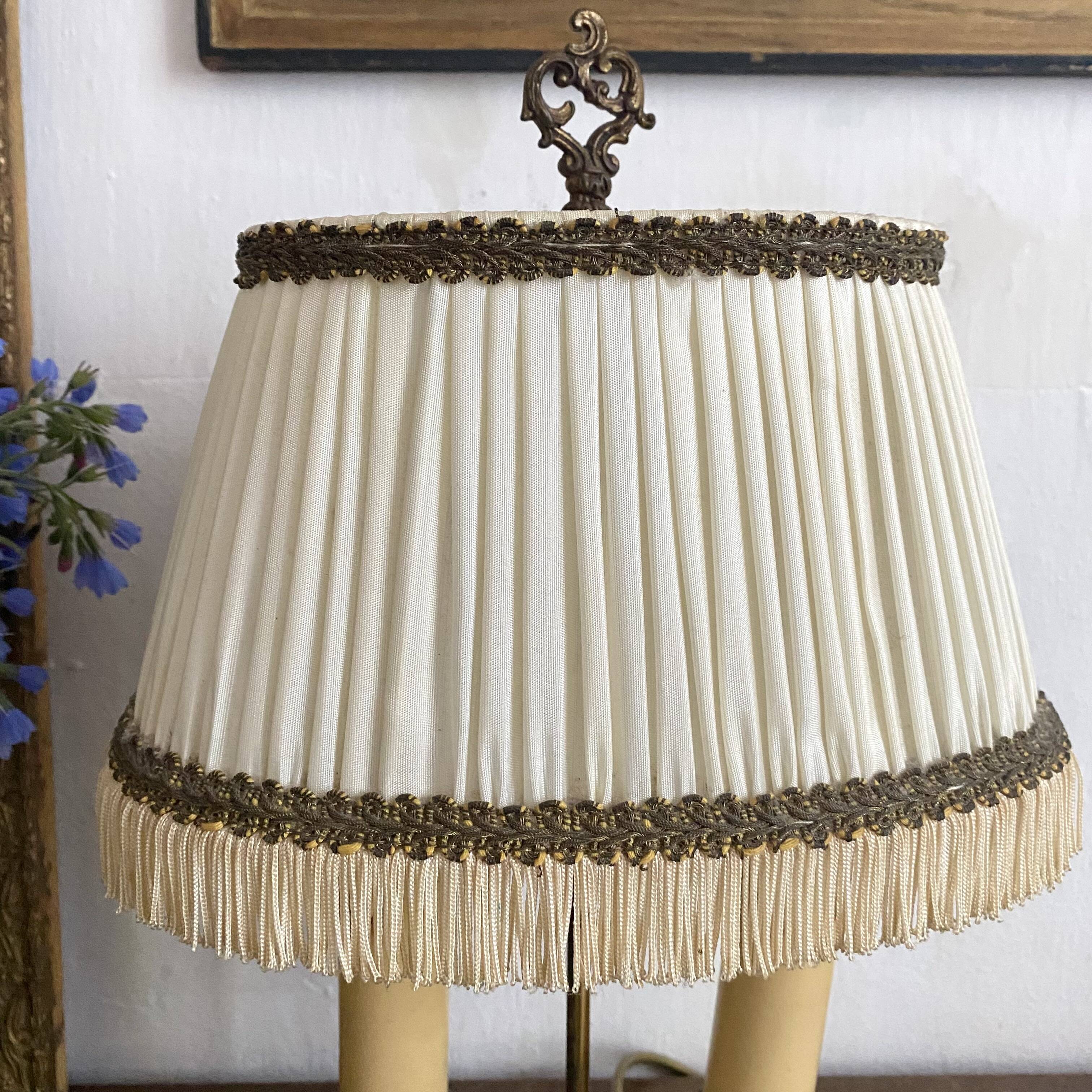 2-light brass hot water bottle lamp