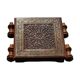 Sesham wood artisanal chowki 15 x 15 inches