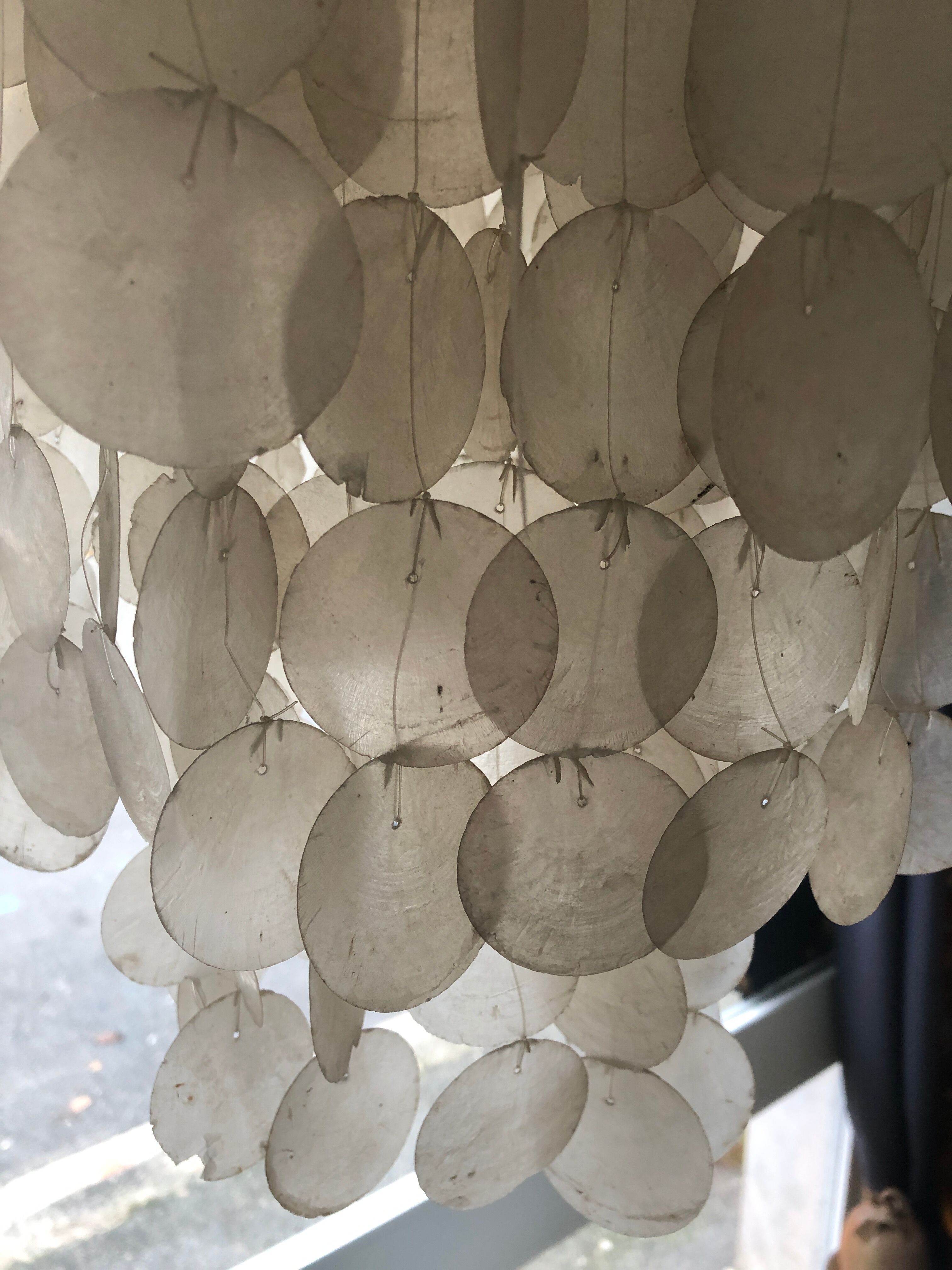 Mother-of-pearl grapevine chandelier, 1970