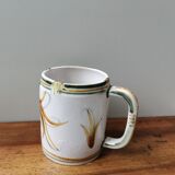 Mug tasse en grès vintage signé