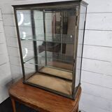 Old 19th century brass shop window