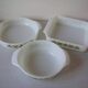 Set of 3 old Anchor Hocking USA dishes floral decor kitchen party table