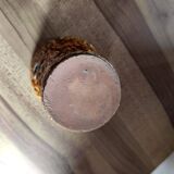Small honey ocher lava enamel vase