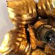 FL wall lamp in gilded metal design 70s