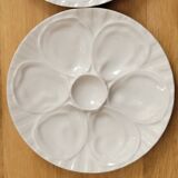 6 oyster plates in Pillivuyt porcelain