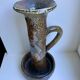 Huge candle holder in pottery / glazed ceramics 60s-70s