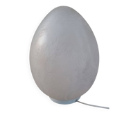 Lampe œuf Domec, verre moucheté de Vianne 1970