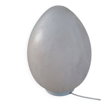 Domec egg lamp, speckled glass from Vianne 1970