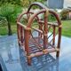 Vintage rattan magazine door