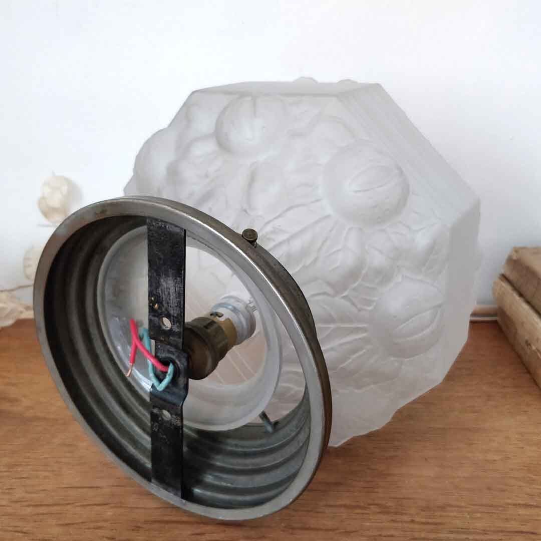 Art deco glass globe ceiling