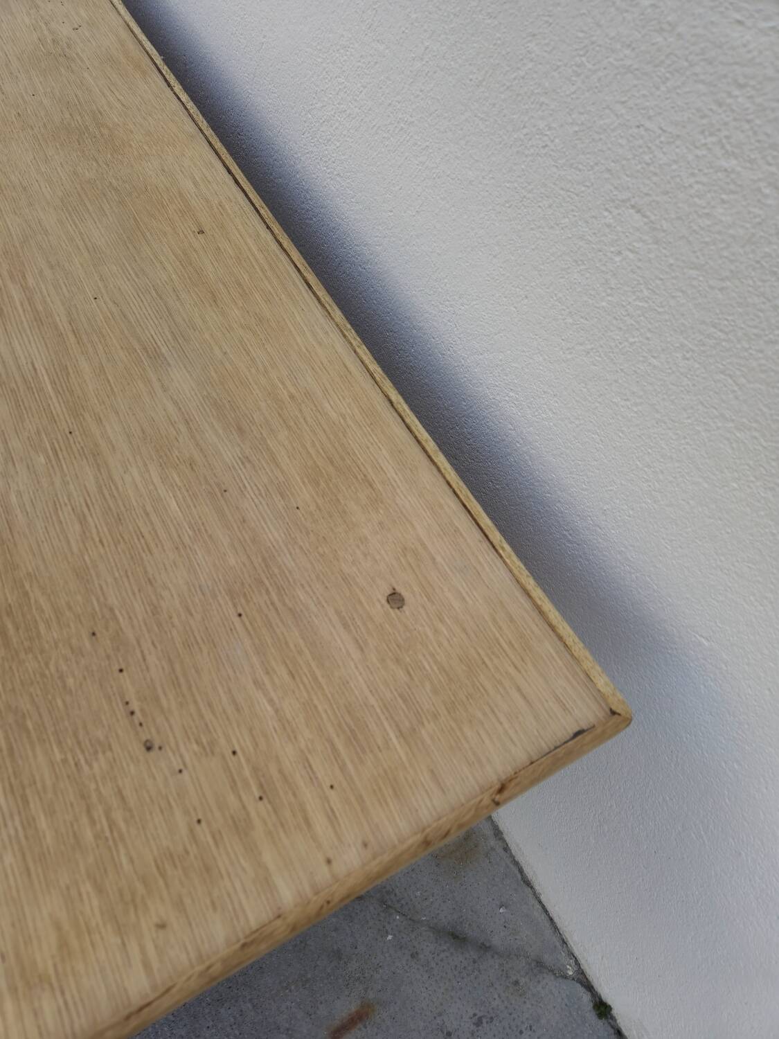 Rustic farmhouse coffee table in solid oak Aerogommer - 1m18.5