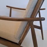 Scandinavian style armchair in solid wood – 1950s/60s