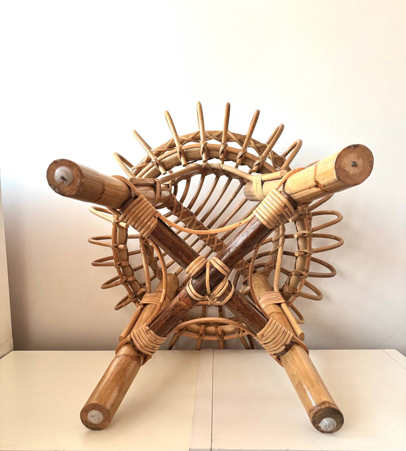 Franco Albini rattan side table 1960