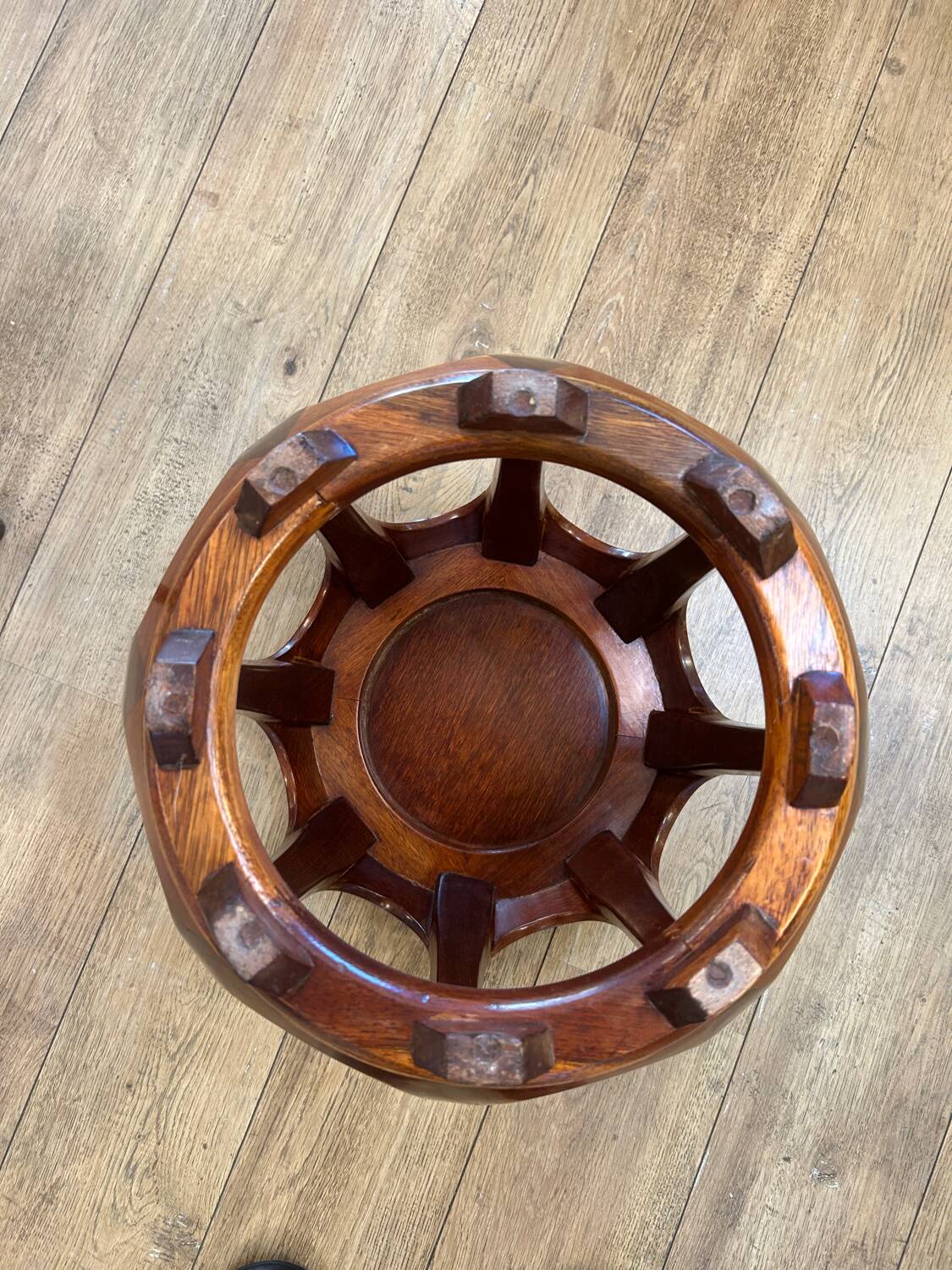 Tabouret acajou, Asie XX ème