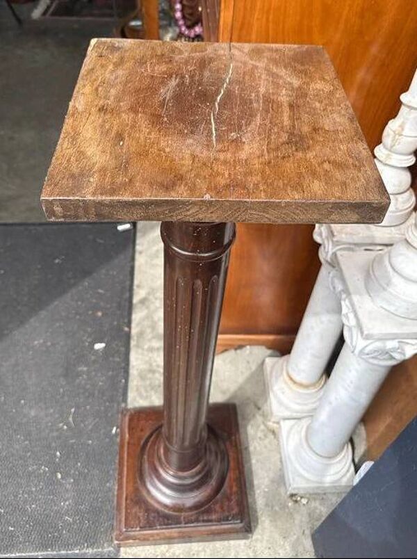Sellette, colonne vintage en bois