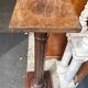 Side table – Wooden column – Furniture – Vintage fluted style