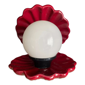 Lampe veilleuse coquillage perle vintage