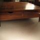 solid walnut coffee table Roche Bobois first hand