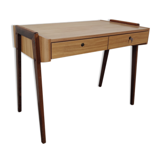 Bureau scandinave pieds compas, années 60/70