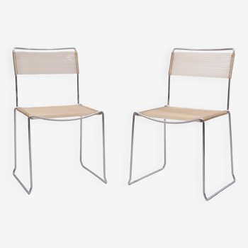 Pair Spaghetti Chair by Giandomenico Belotti for Alias, 1980s