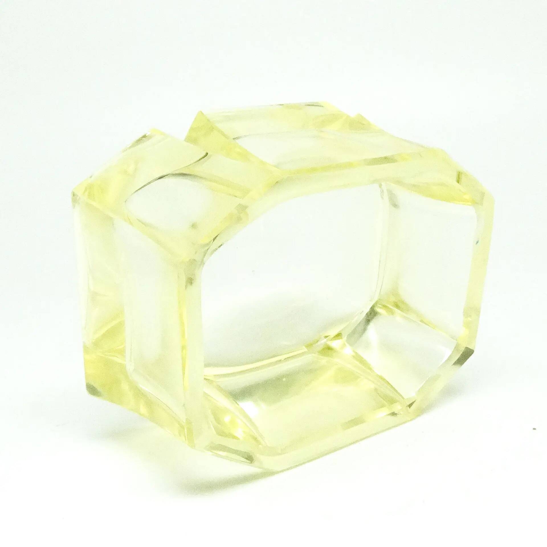 Art Deco bonbonniere, crystal, Moser, Czechoslovakia, 1930s