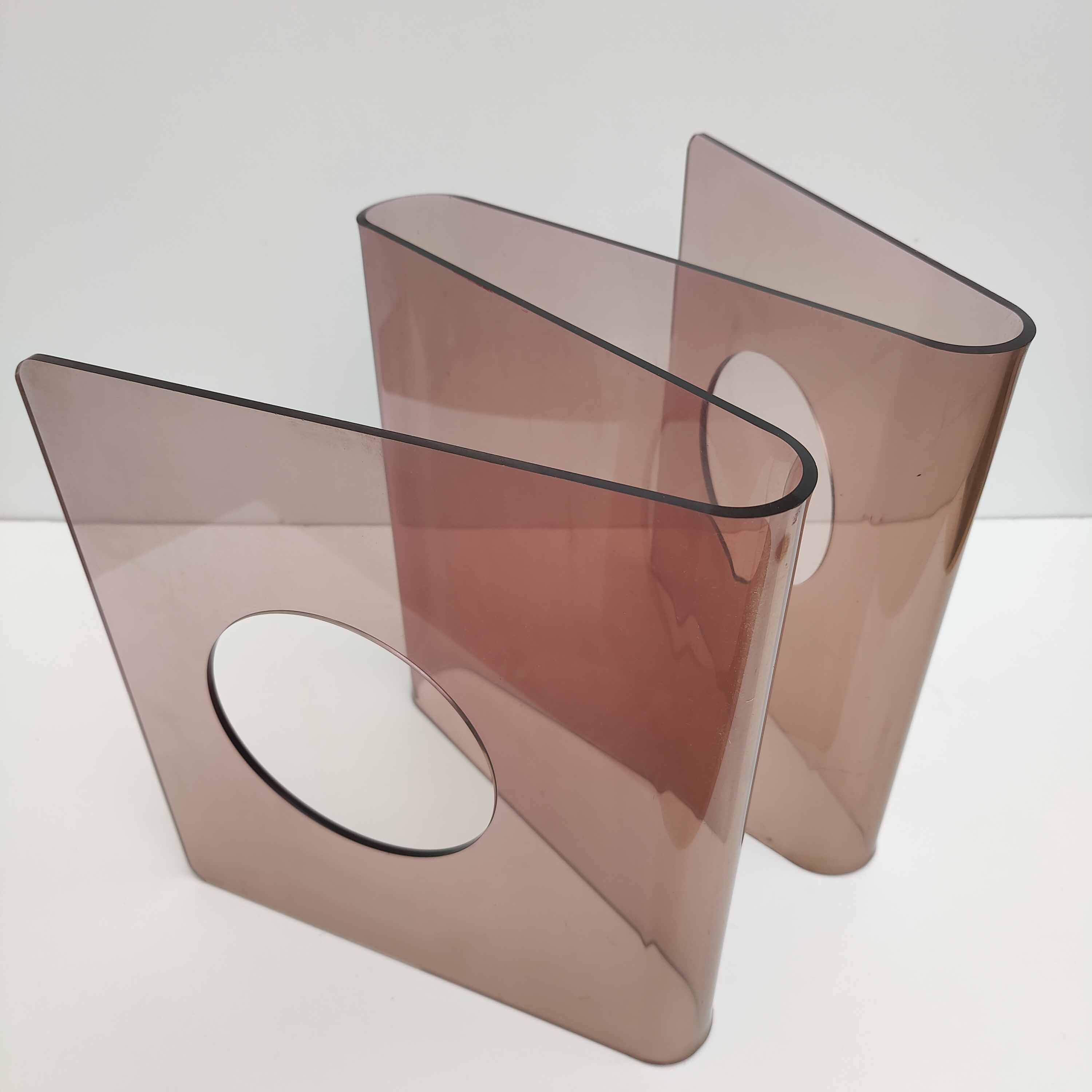 Door magazines / vinyl plexiglass 70s by Michel Dumas