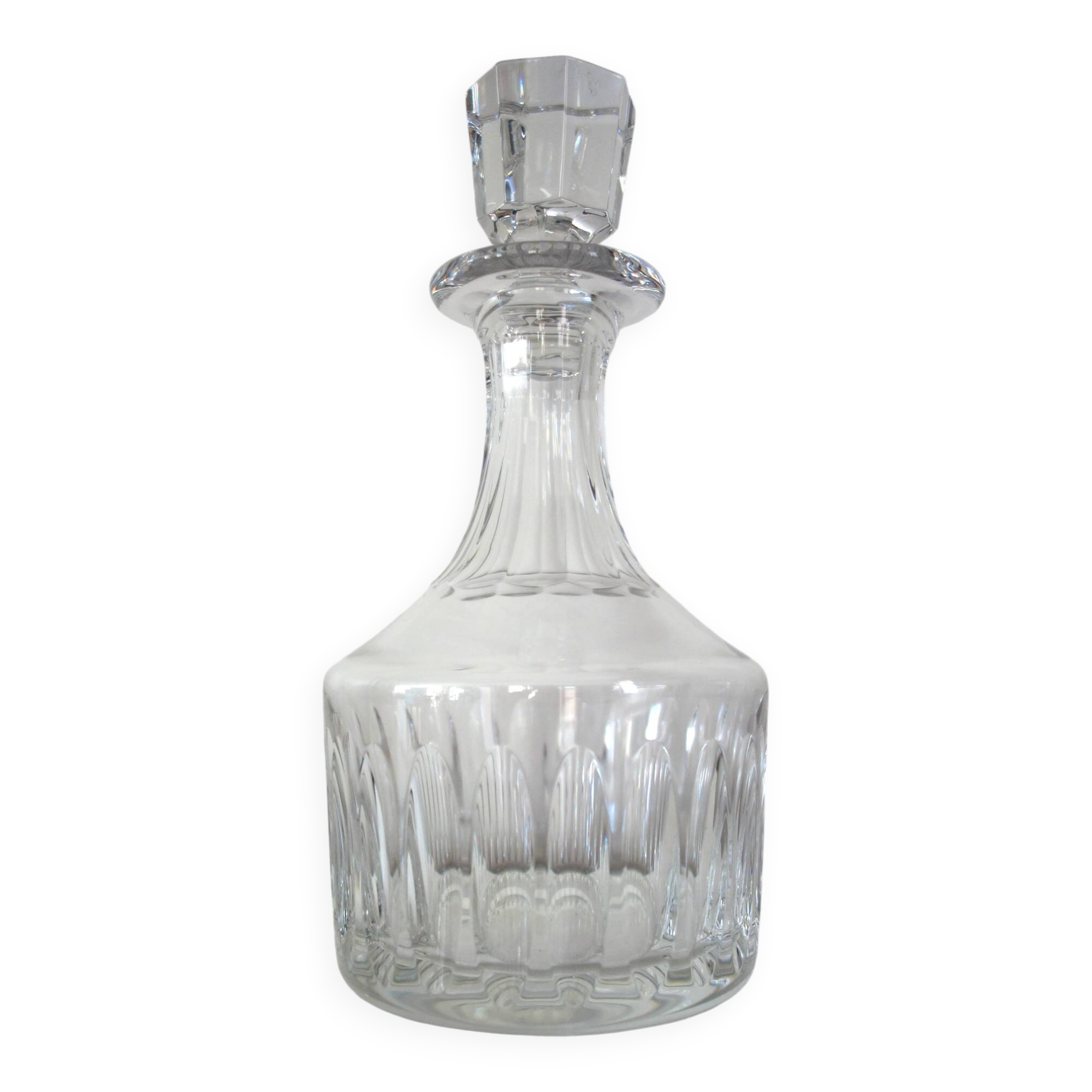 Saint Louis crystal whiskey decanter, marine service