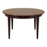 Table ronde en palissandre, design danois, années 1970, fabricant: Omann Jun