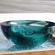 Empty pocket in murano glass two blues
