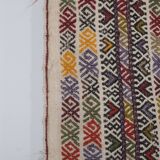 Vintage Turkish Oushak Rug Handwoven 141x356 cm