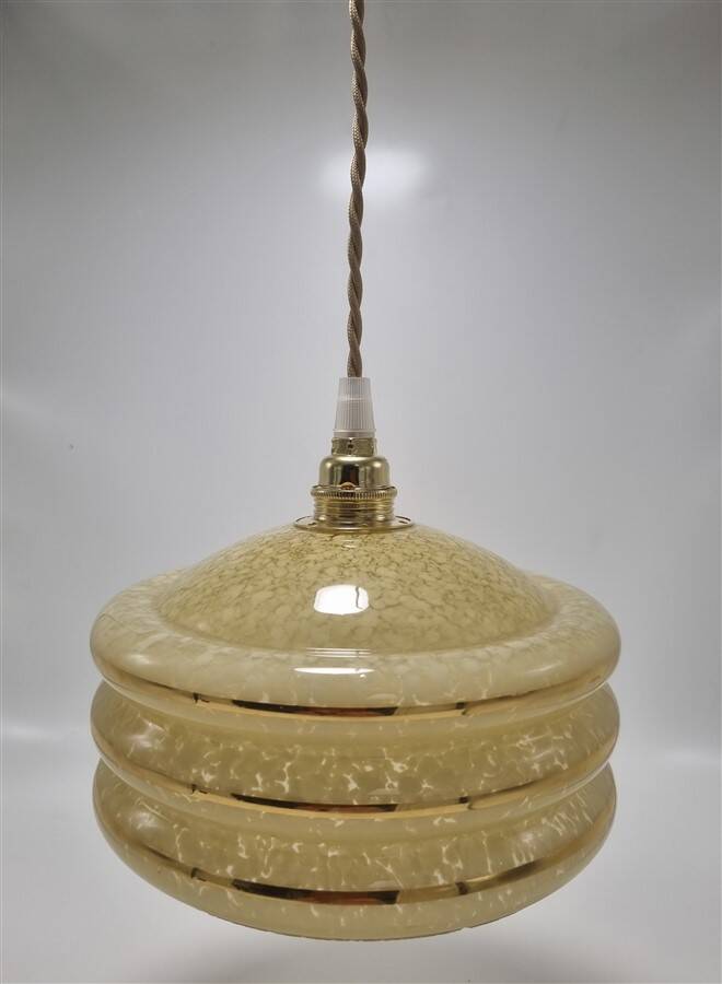 Suspension en verre moucheté